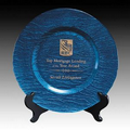 Blue Deerfield Award Plate